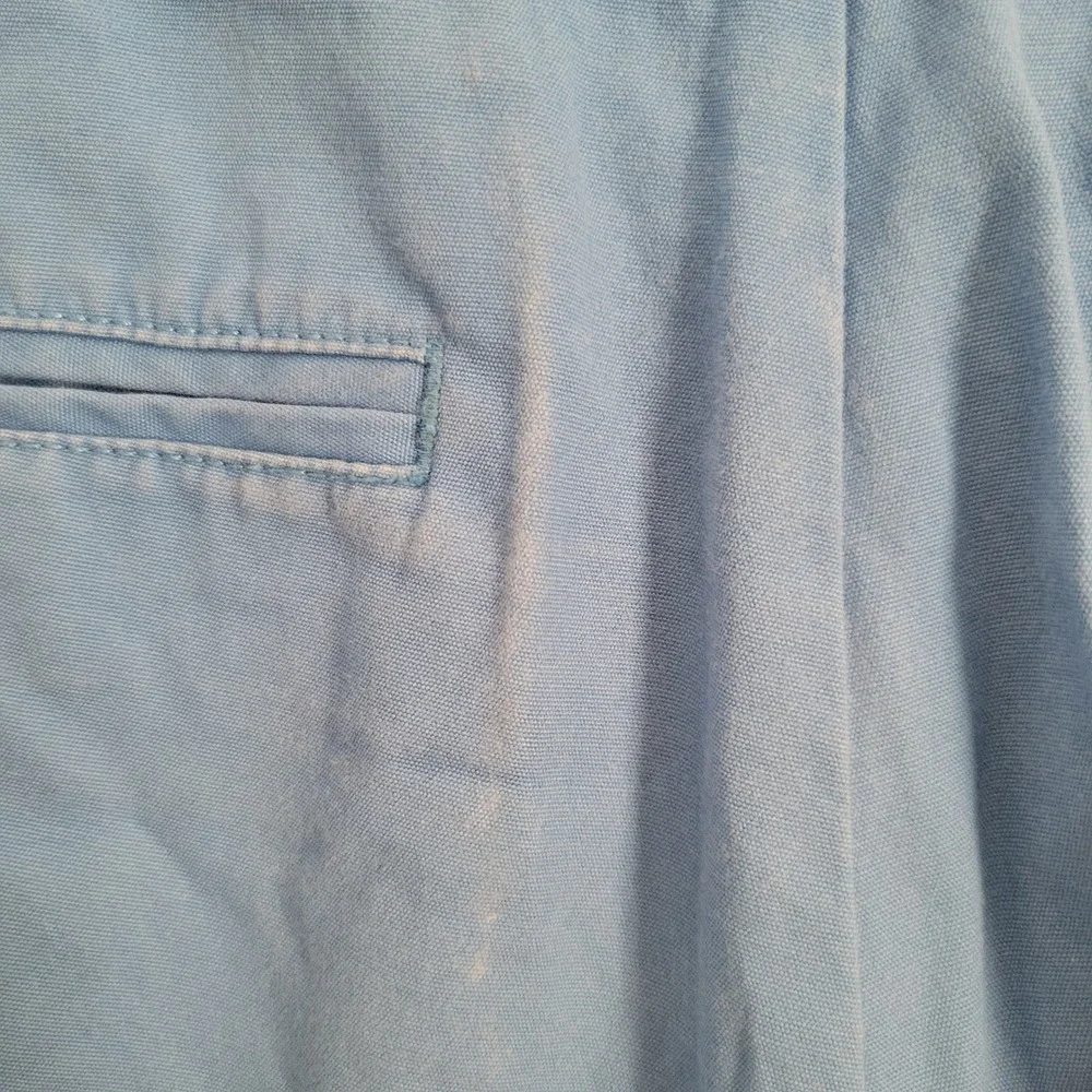 Vineyard Vines Mens 32 Blue Embroidered Fish Skeleton Chino Shorts Cotton
